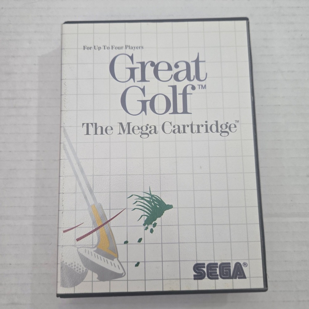 Great Golf Sega Master System 1987 CIB Complete In Box With Manual 5057 Game